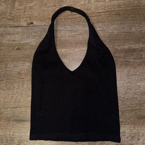 Black Halter Top
